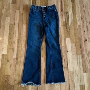 KanCan High Rise Butterfly Button Bootcut Jean